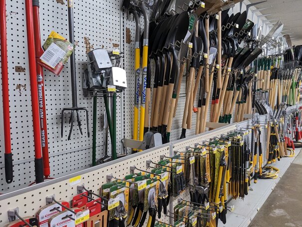 garden tool display