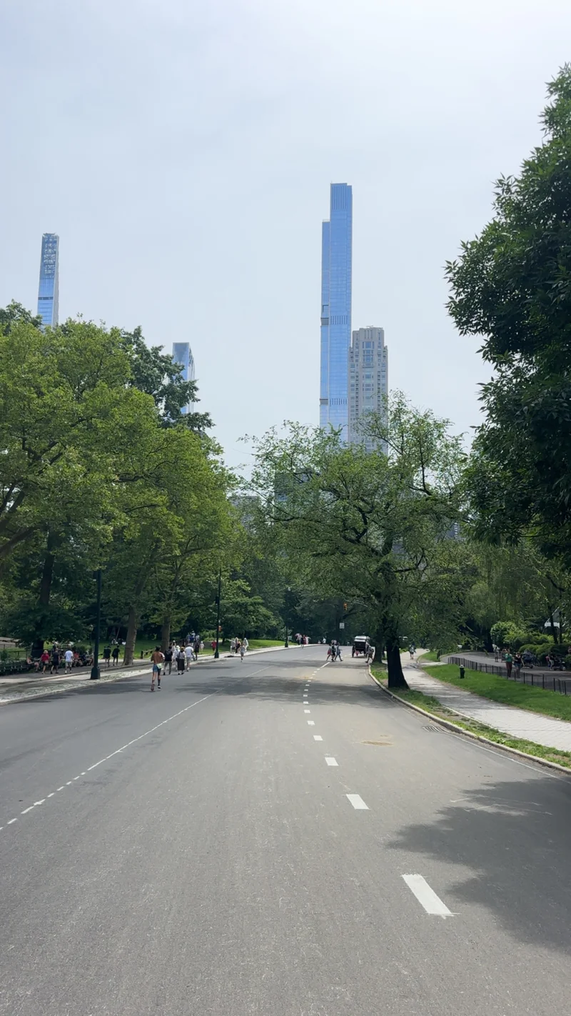Central Park views with towering buildings