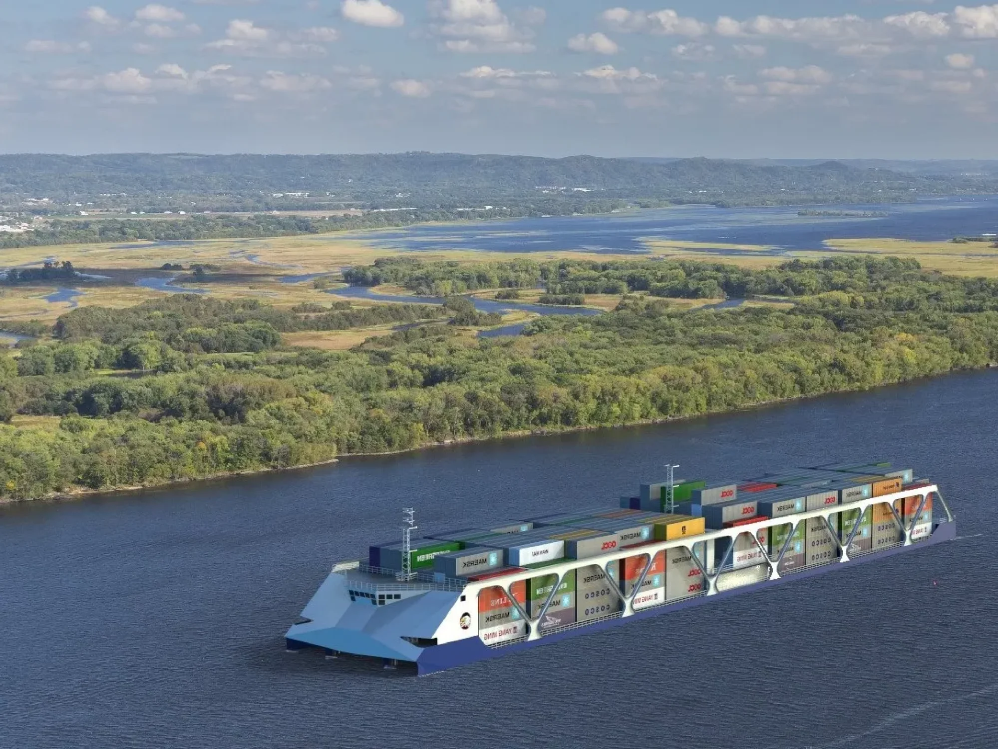 Memphis hub for river cargo