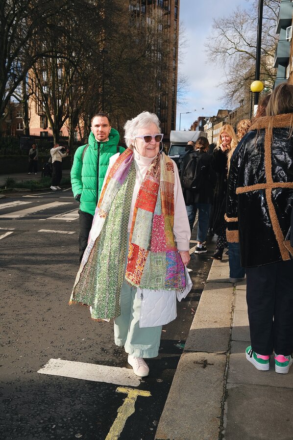 Lola Clark attending the Chet Lo Spring/Summer London Fashion Week show.