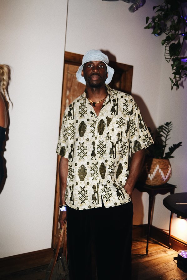 Guest at the Niood x Cult Mia London Fashion Week party.