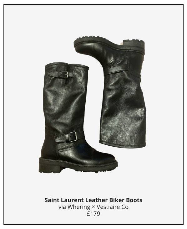 saint laurent biker boots