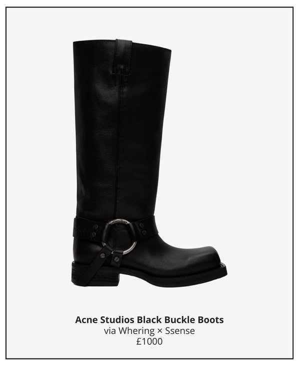 acne studios biker boots
