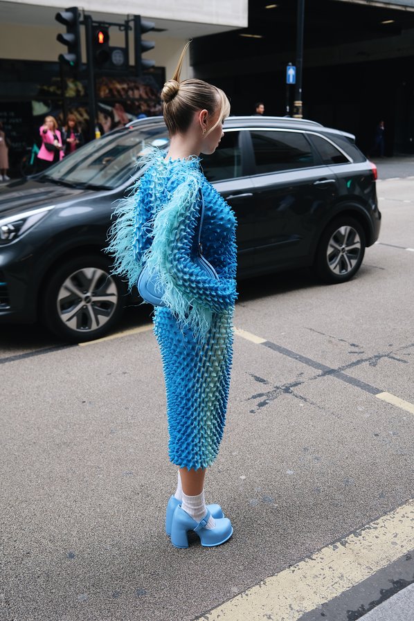 Lola Clark attending the Chet Lo Spring/Summer London Fashion Week show.