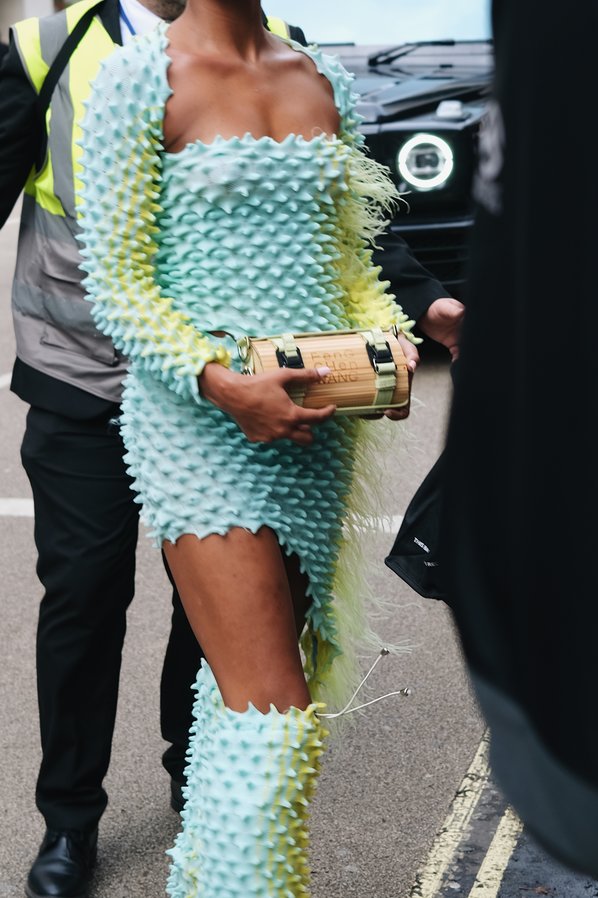 Jasmine Jobson attending the Chet Lo Spring/Summer London Fashion Week show.