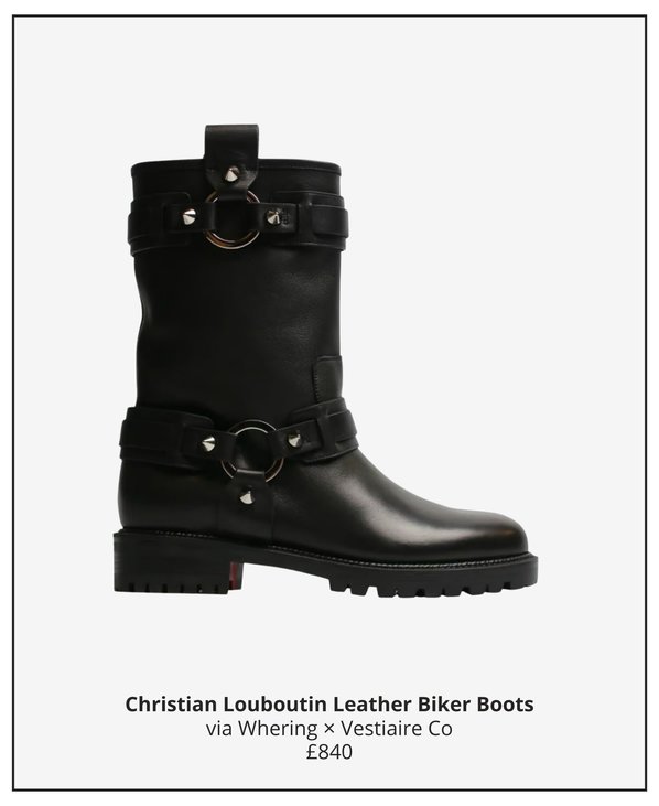 louboutin biker boots
