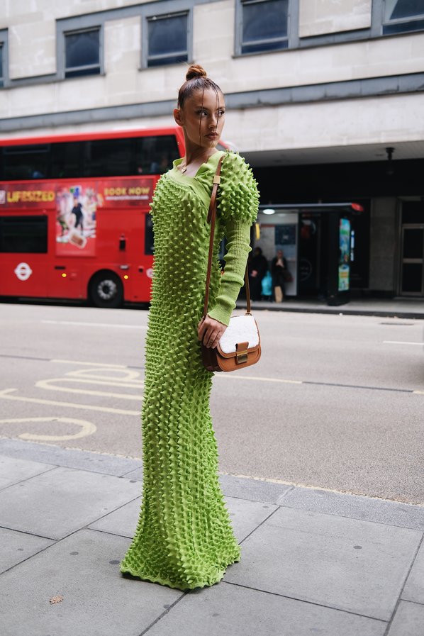 Hana Martin attending the Chet Lo Spring/Summer London Fashion Week show.