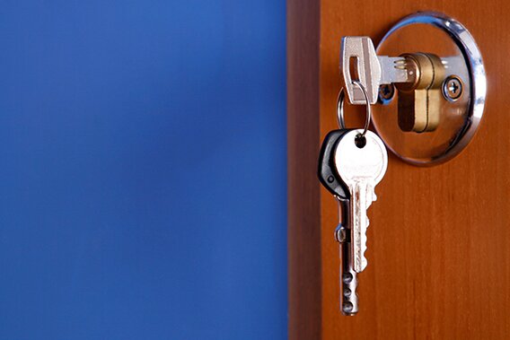 keys on the door