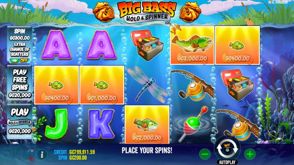 Big Bass Hold & Spinner: Gameplay
