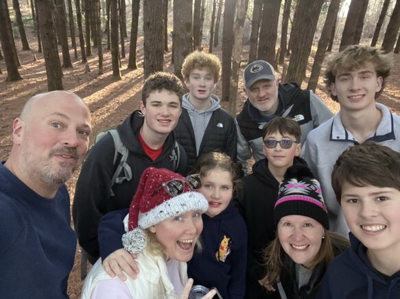 Amy Schneider with Family and Friends