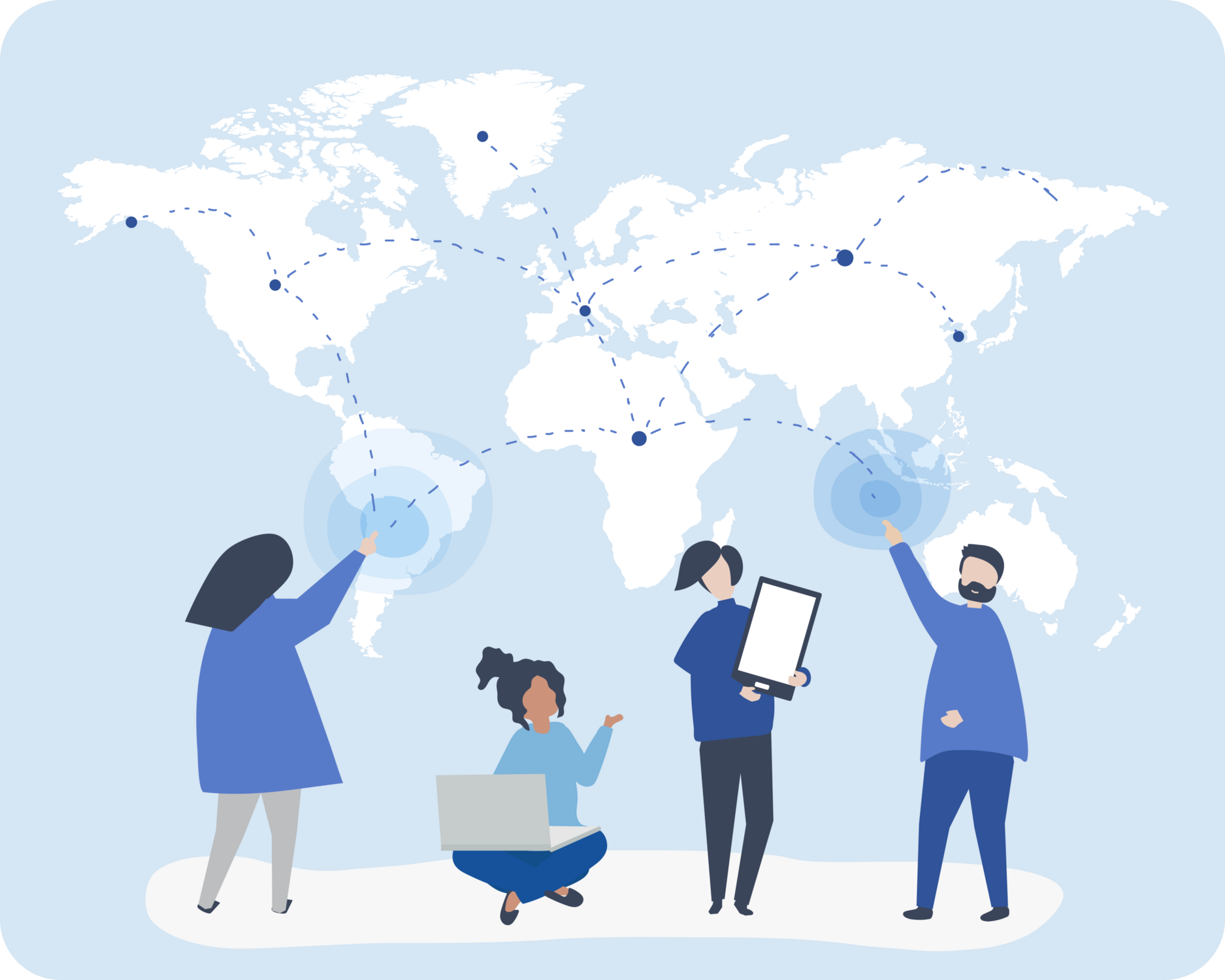 Travel plans illustration
