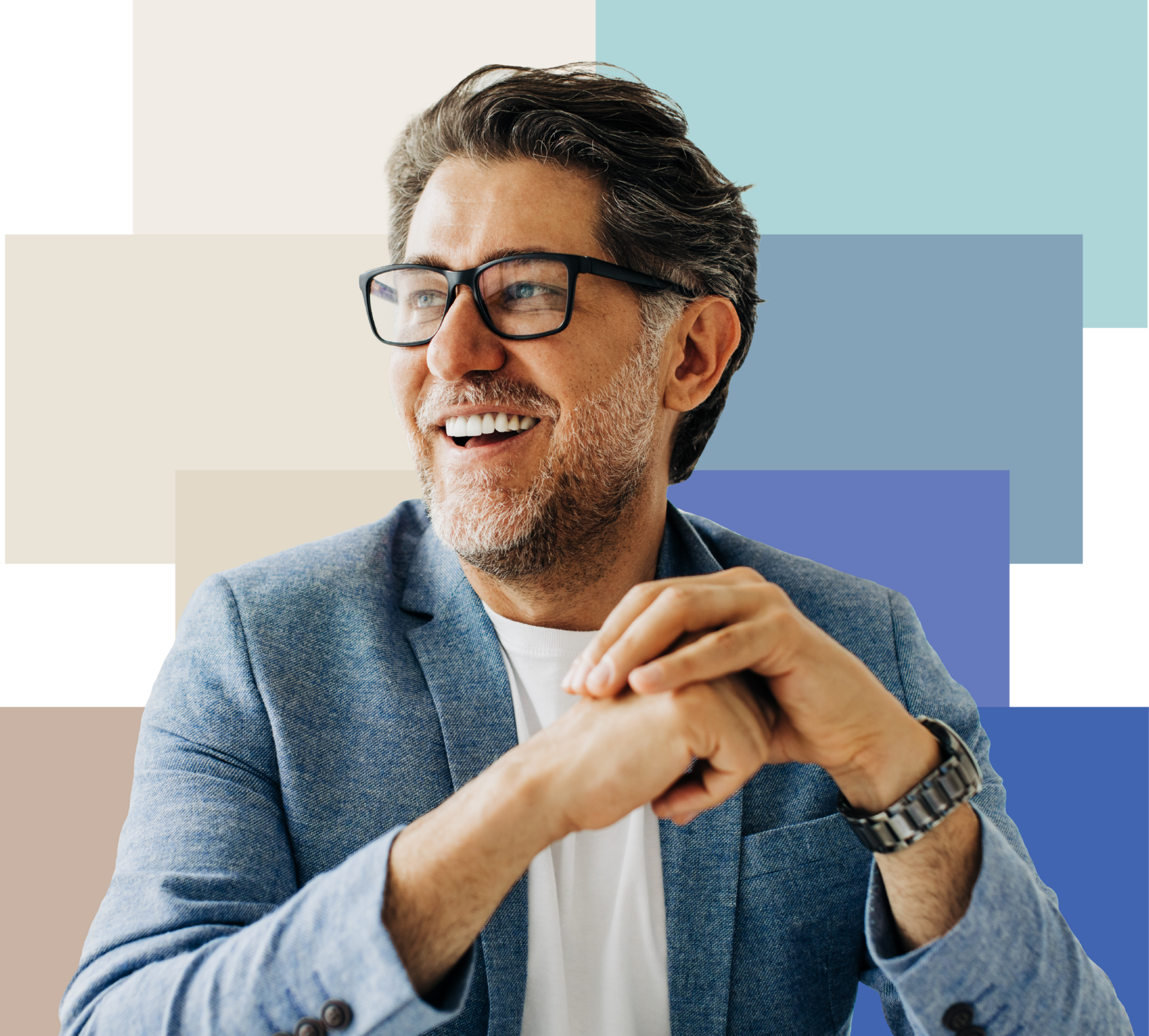 Man smiling