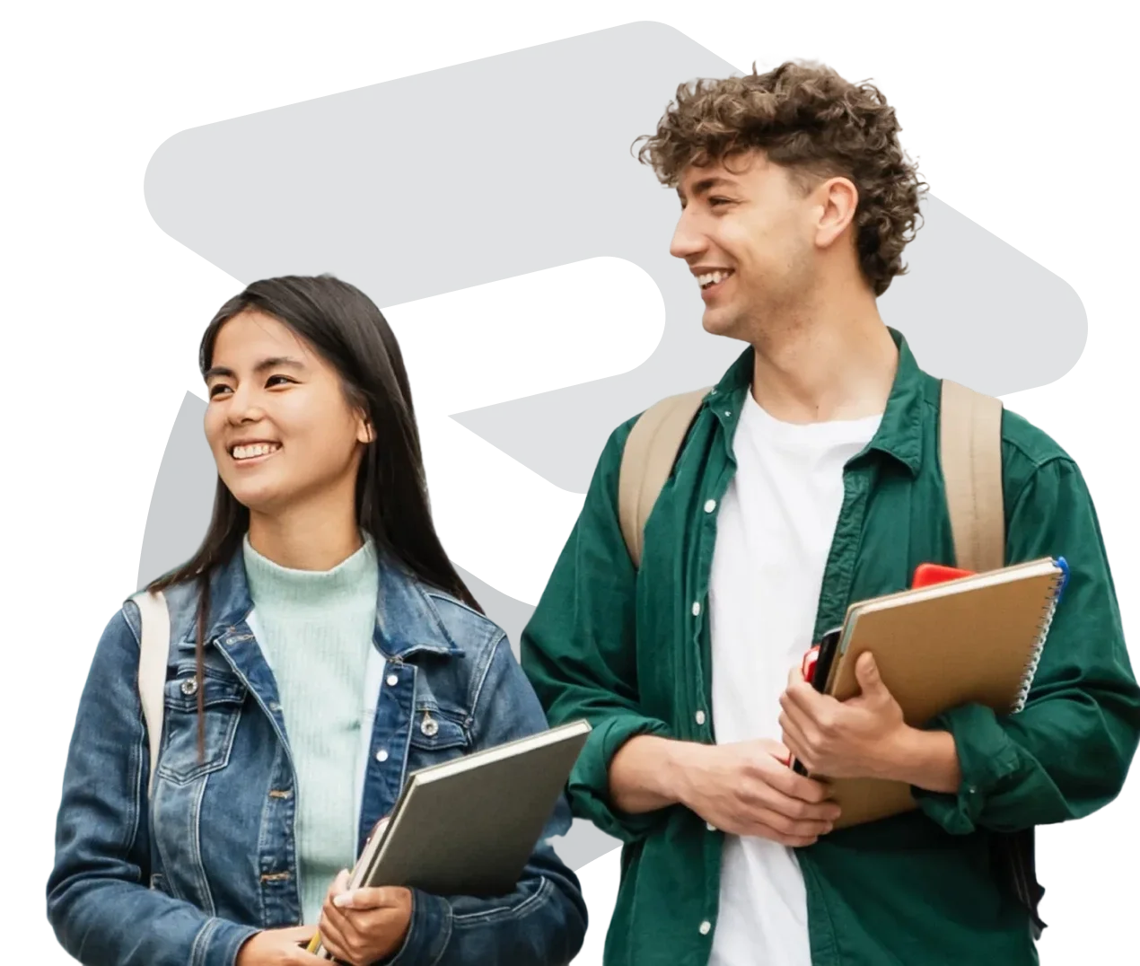 Students smiling
