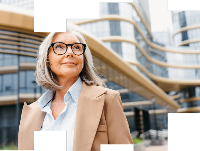Woman in glasses