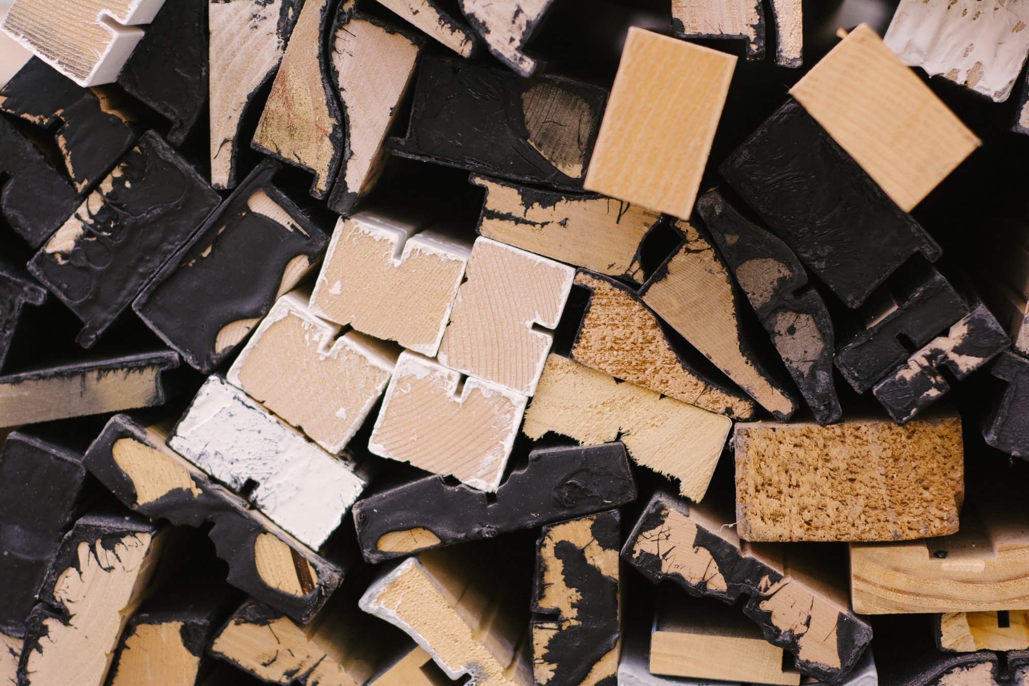 A stack of mouldings