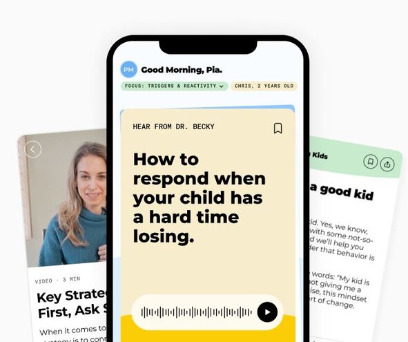 Image of a Doctor Becky video clip on a mobile phone