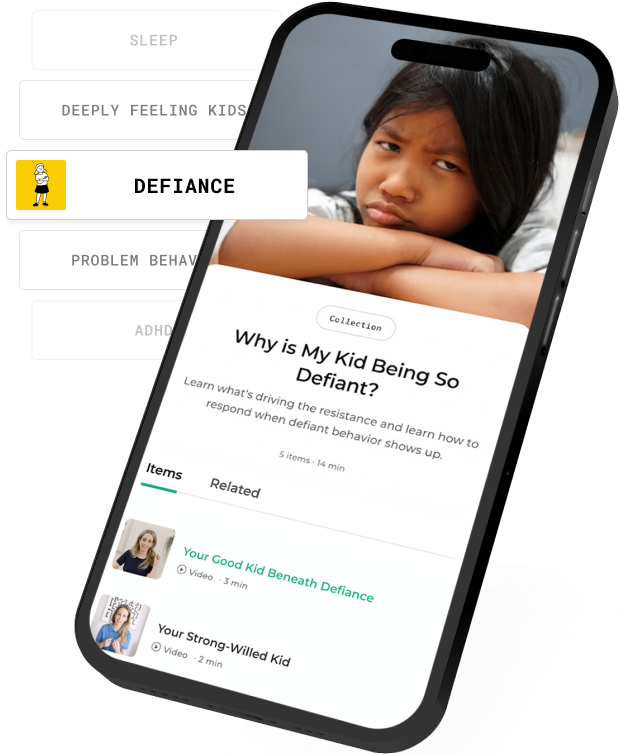 Good Inside app previewing the Problem Behaviors program on a phone