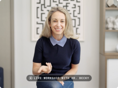 Dr. Becky in a Live Workshop