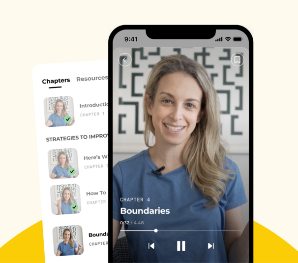 Image of a Doctor Becky video clip on a mobile phone