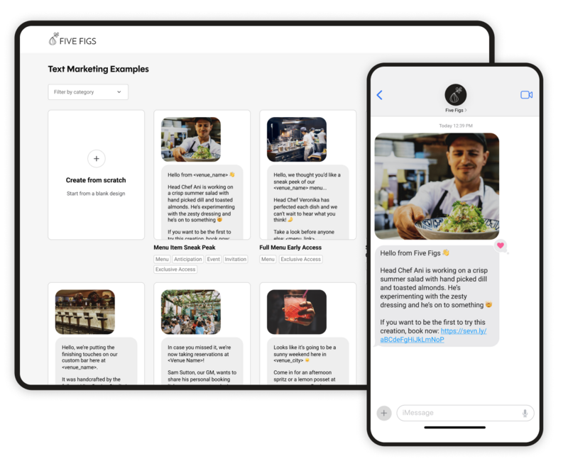 text marketing templates