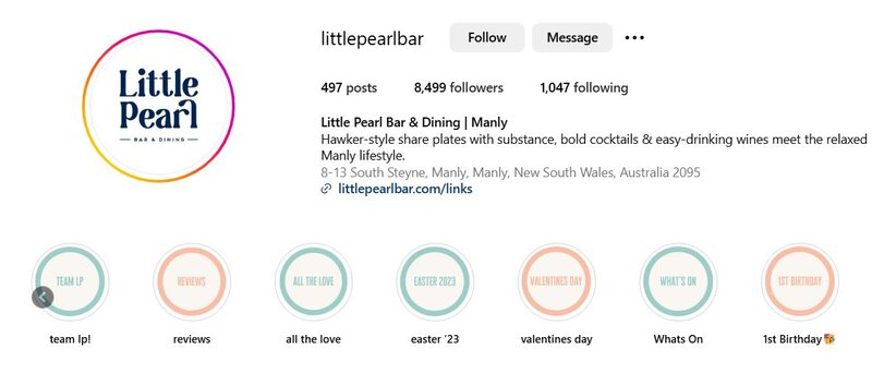 Little Pearl Sydney Instagram