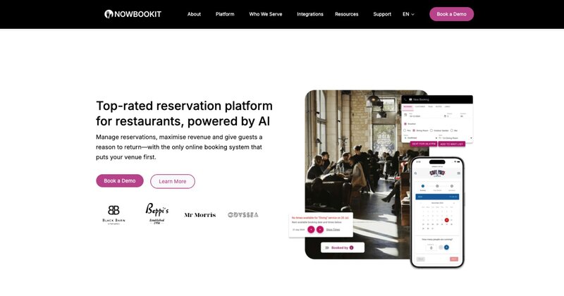 nowbookit-ai-reservation-platform-restaurants-homepage