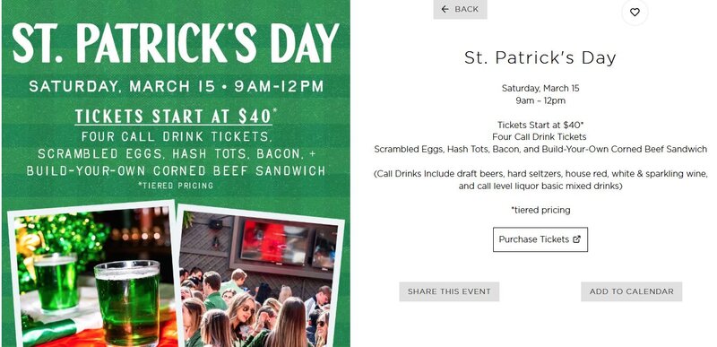 Kirkwood Bar St. Patricks Day event