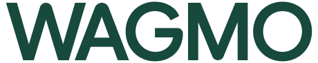 Wagmo logo in forest green