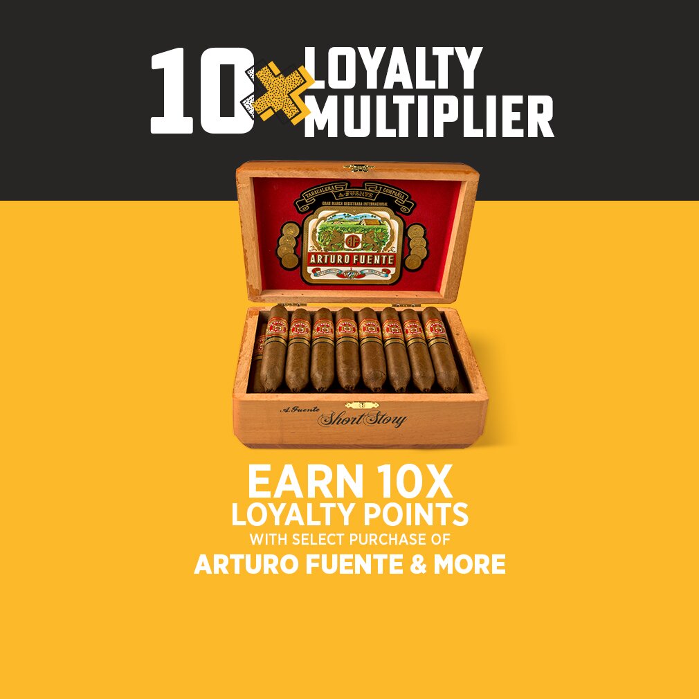 10 x loyalty points deal tile with arturo fuente