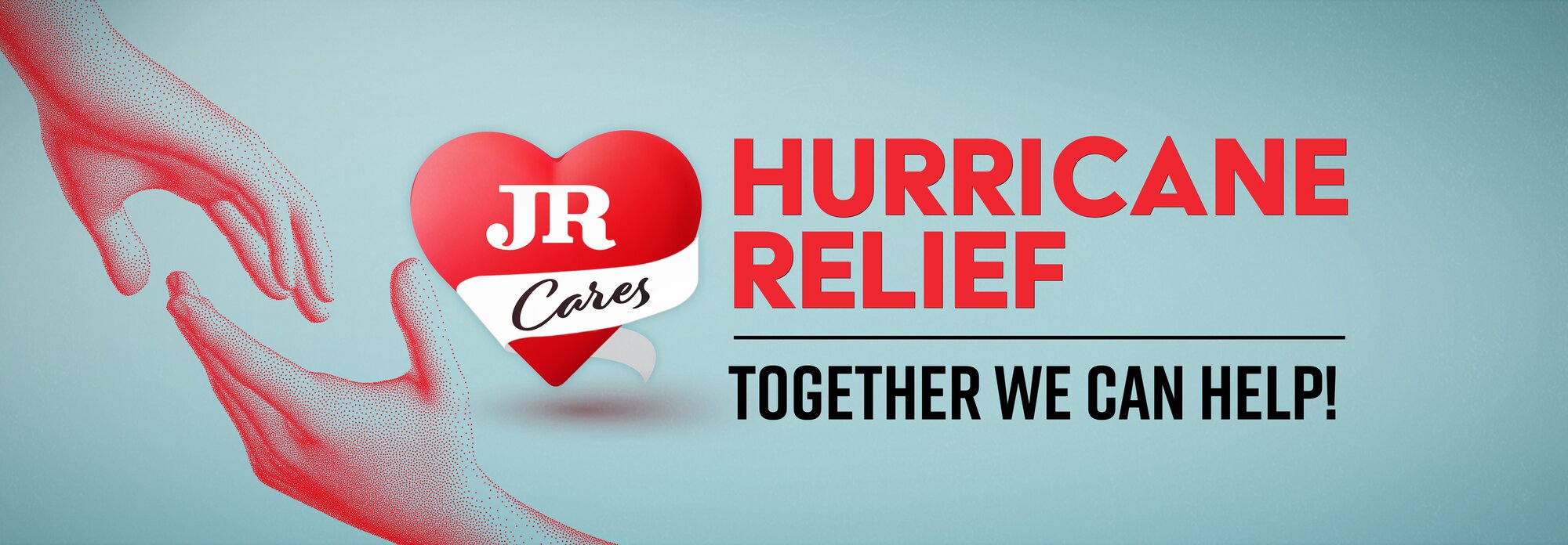 JR Cares-Hurricane Relief Banner