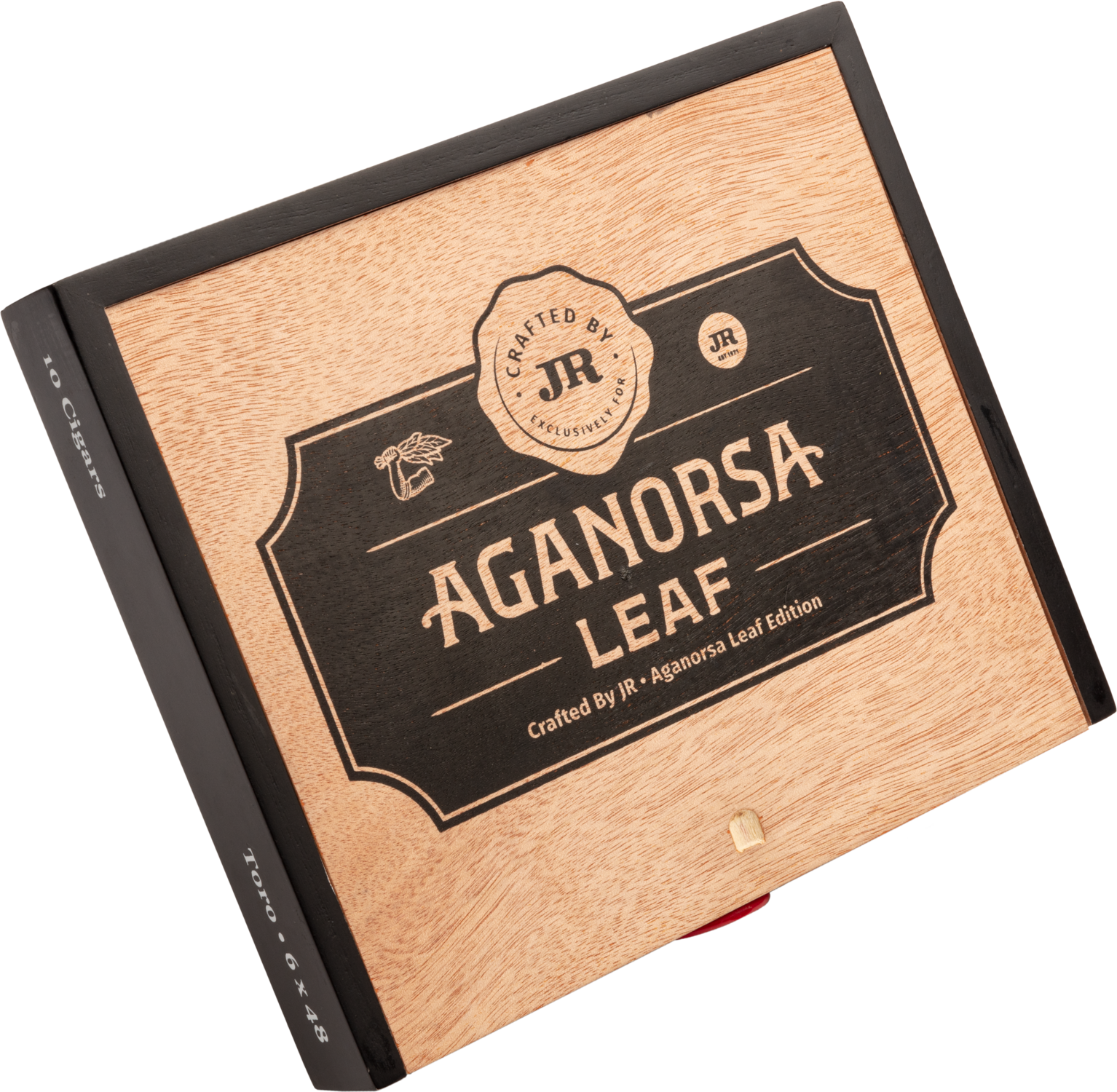 box of crafted by jr aganorsa cigars