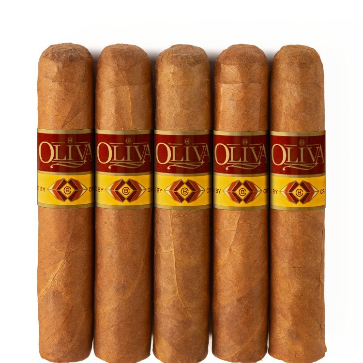 5 pack of crafted by Oliva robusto cigars