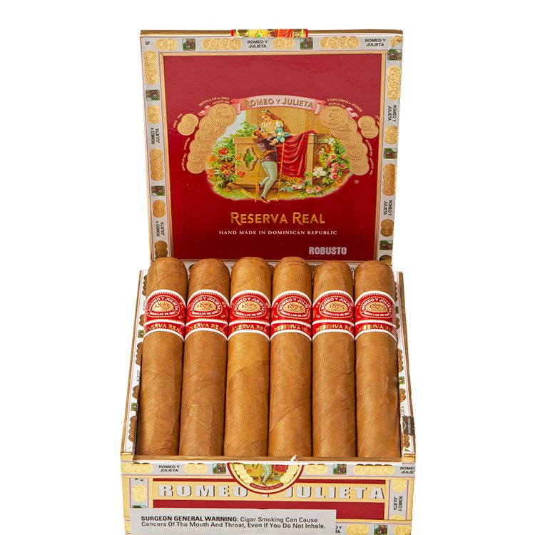 box of romeo y julieta reserva real robusto cigars