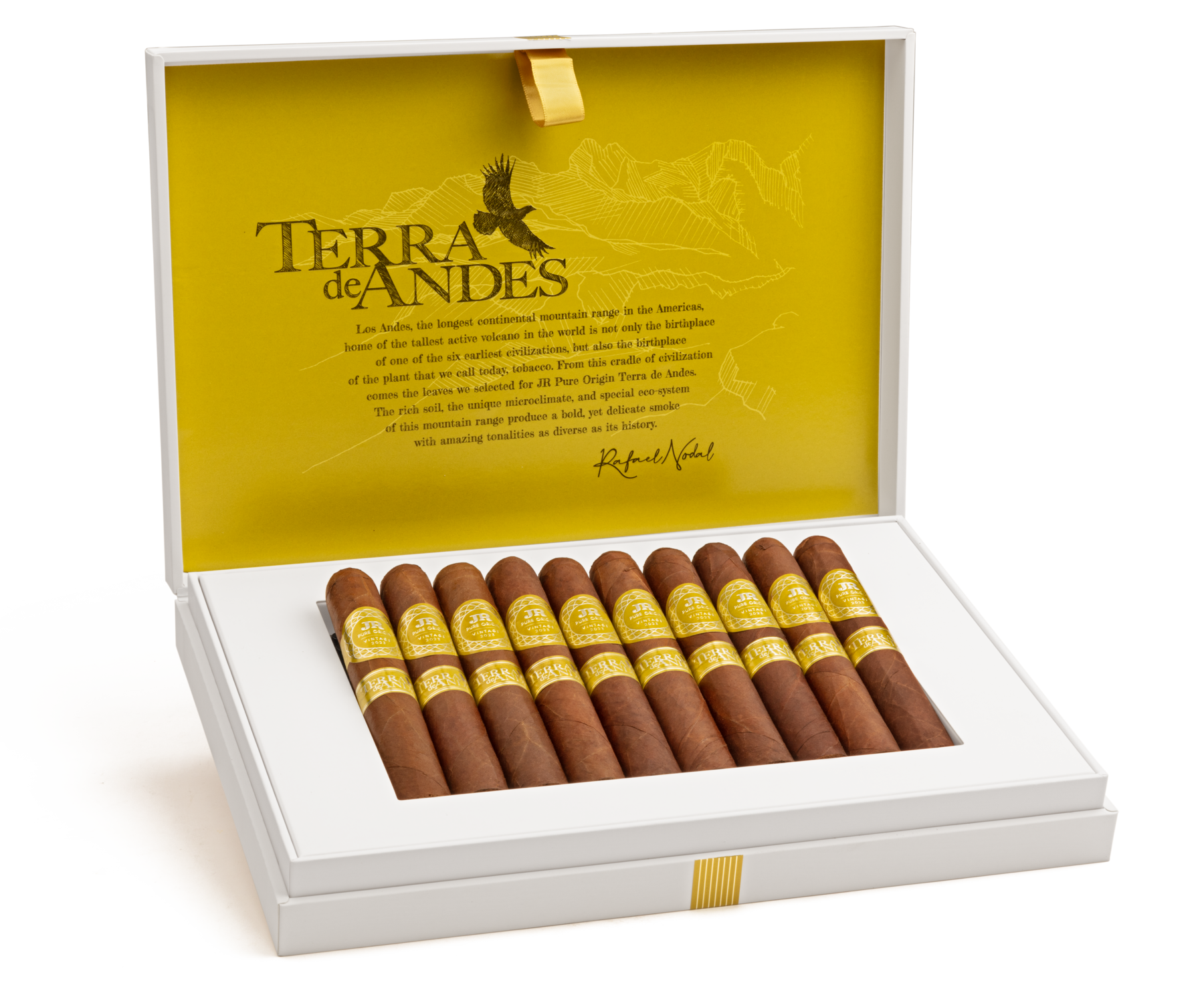 open box of terra de andes cigars