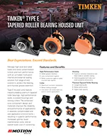 Timken® Type E Tapered Roller Bearing Housed Unit 