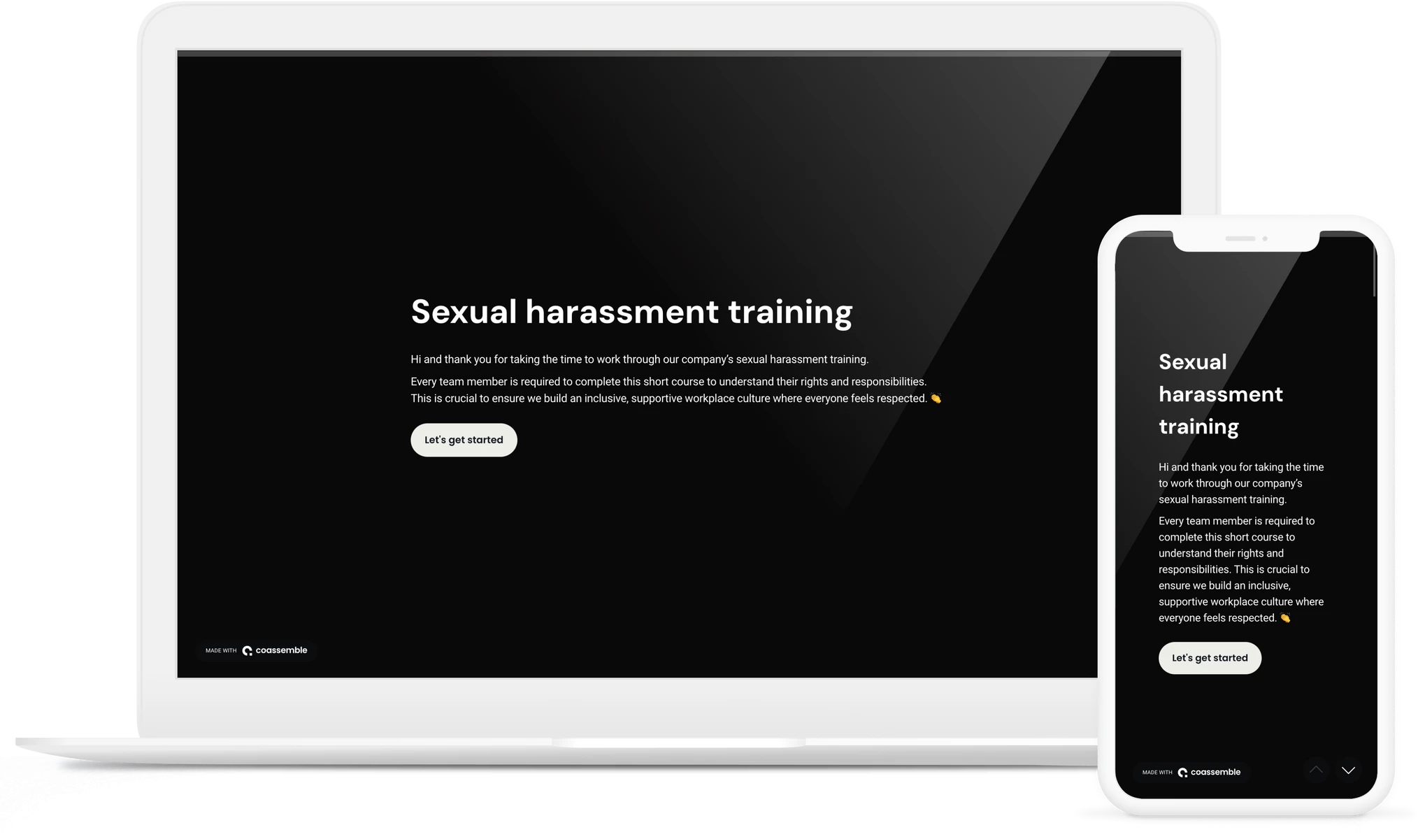 Sexual harrassment training
