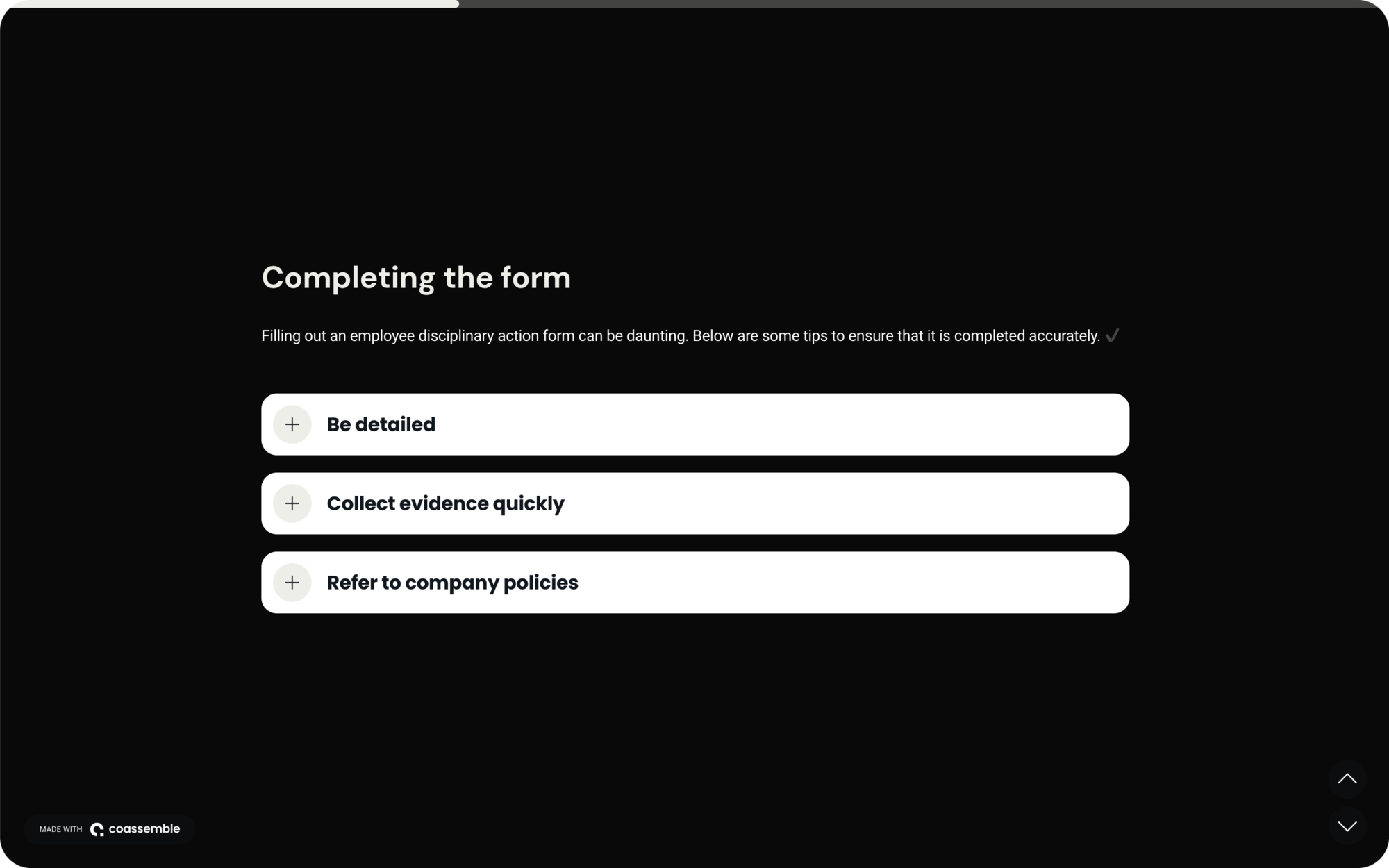 Employee disciplinary action template