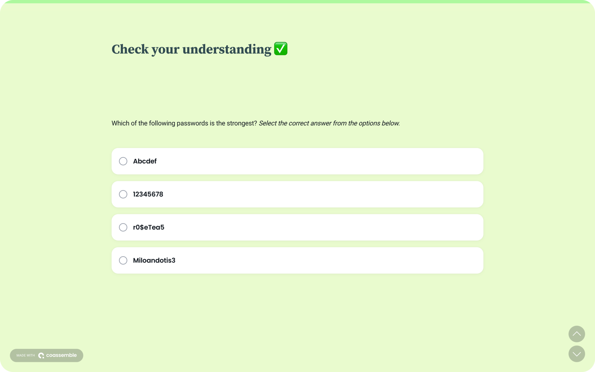 Data security training