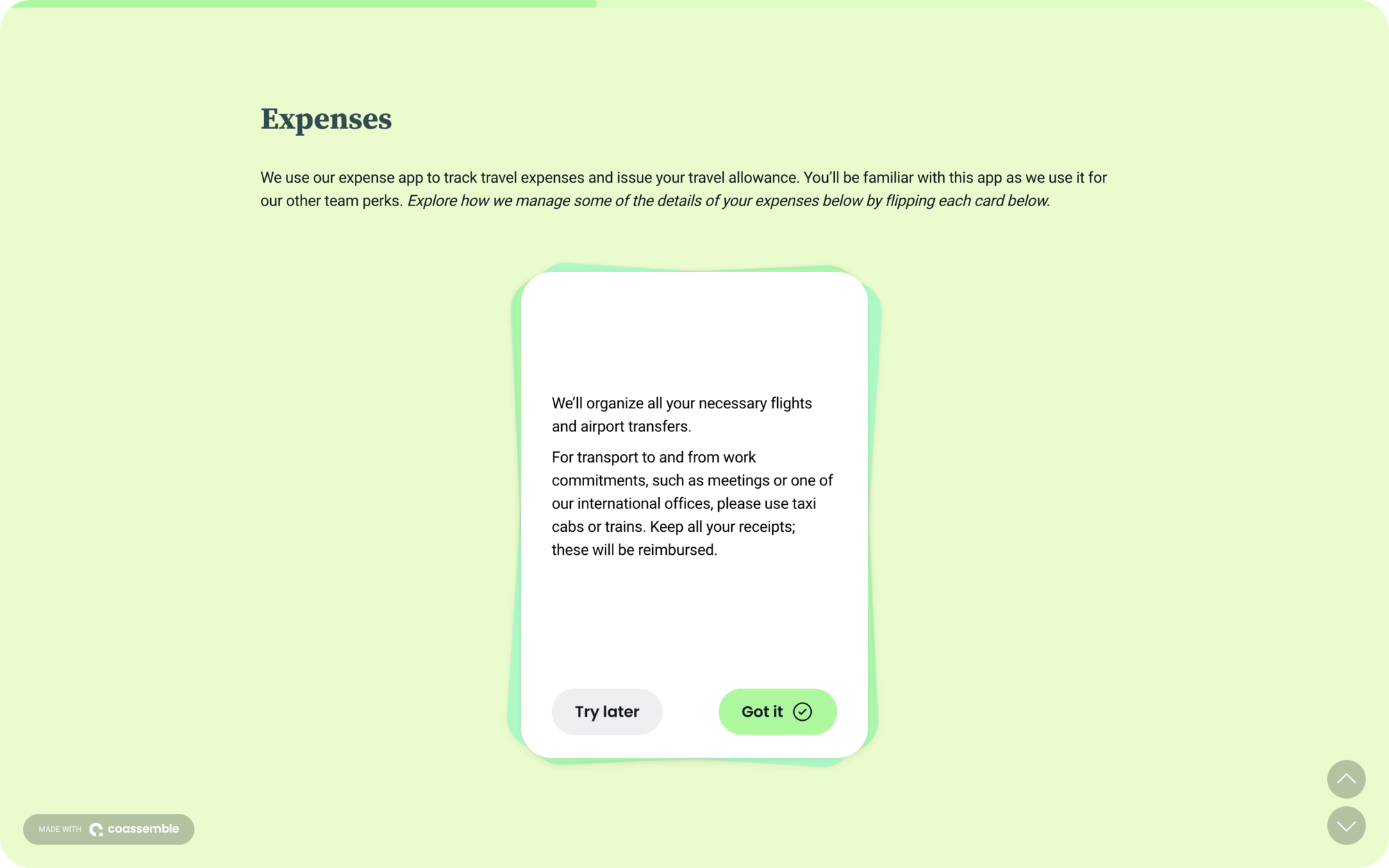 Travel policy template