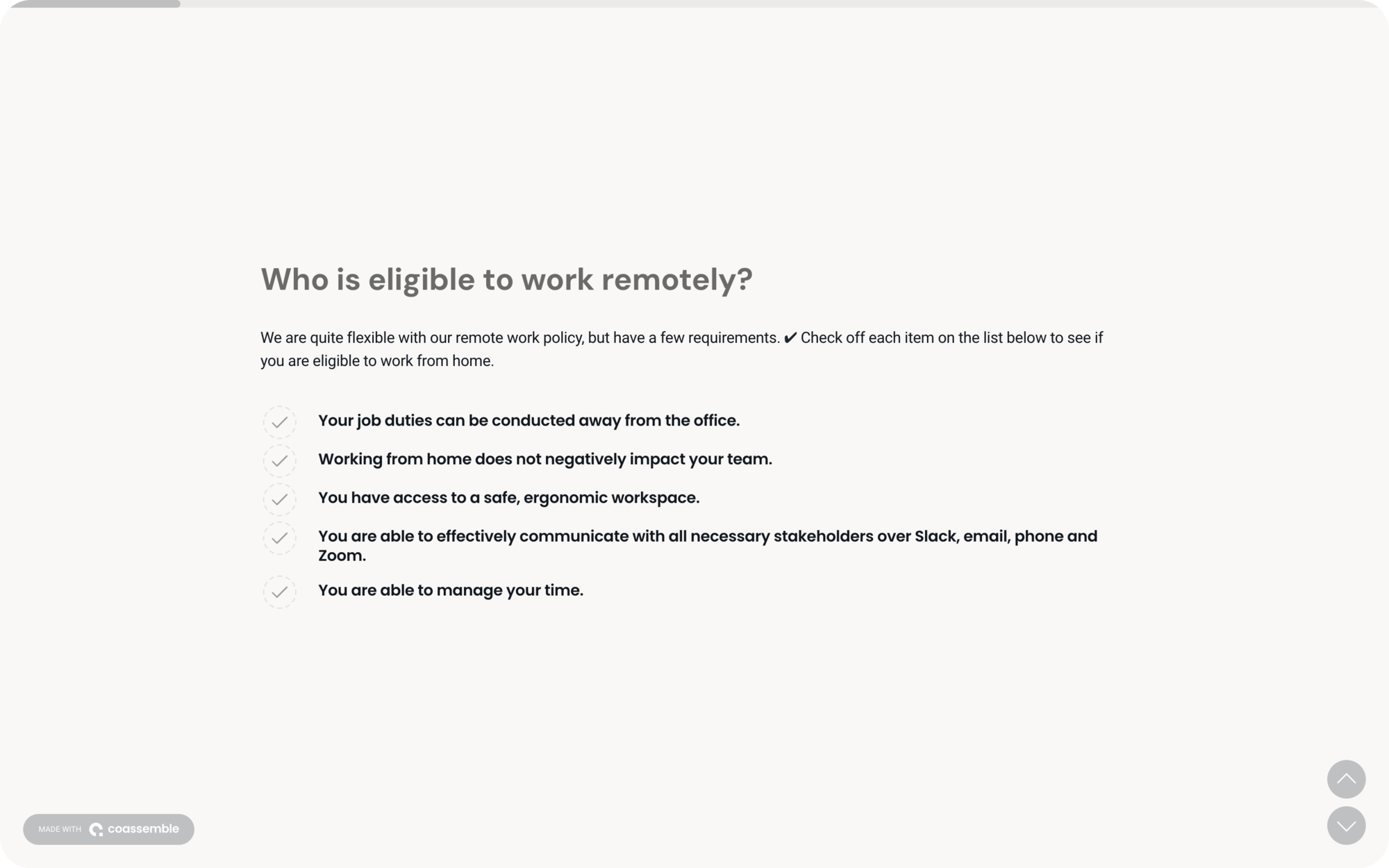 Remote work policy template