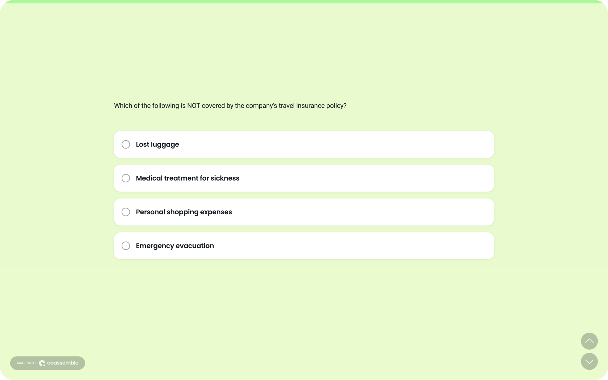 Travel policy template