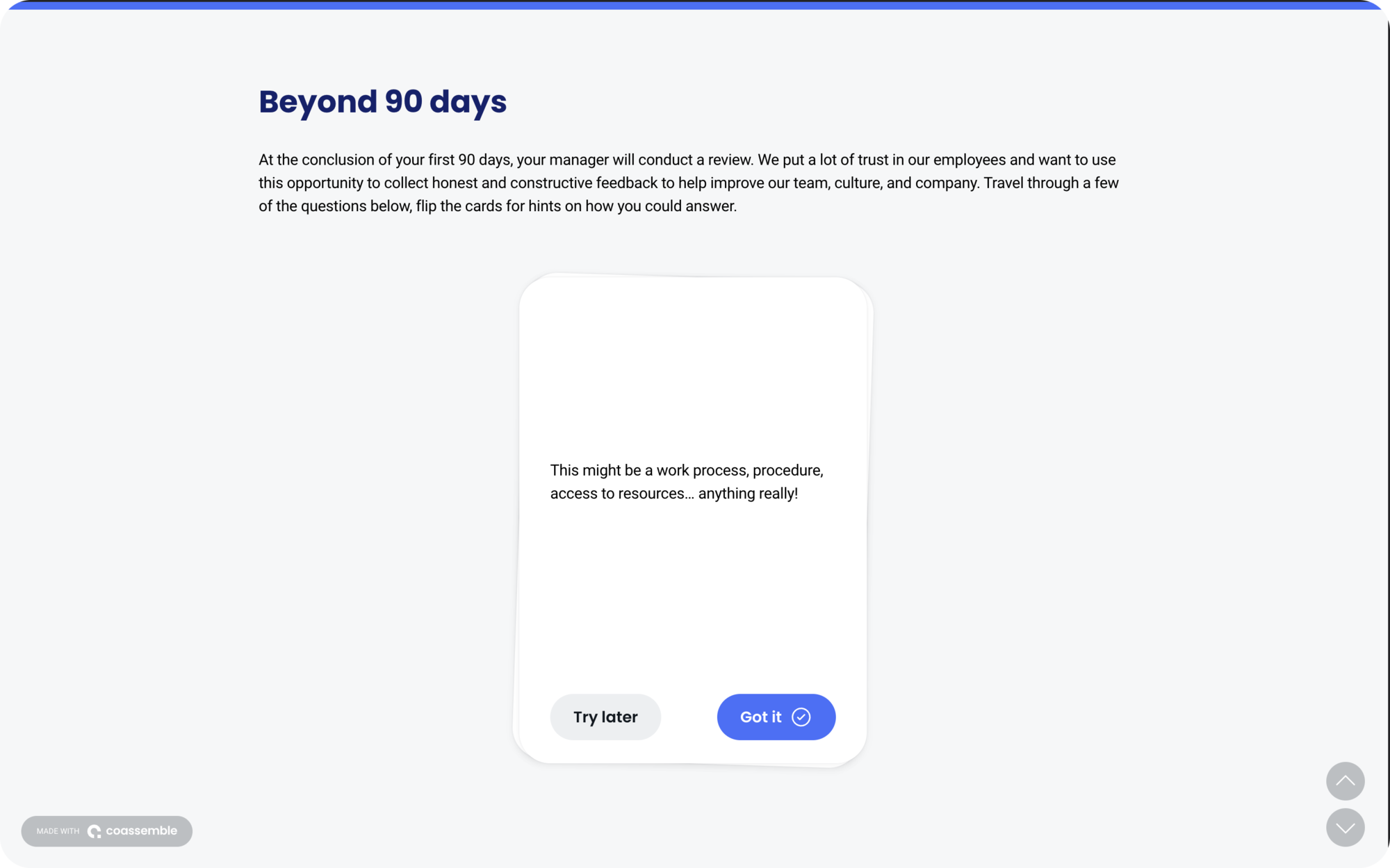 Onboarding plan template