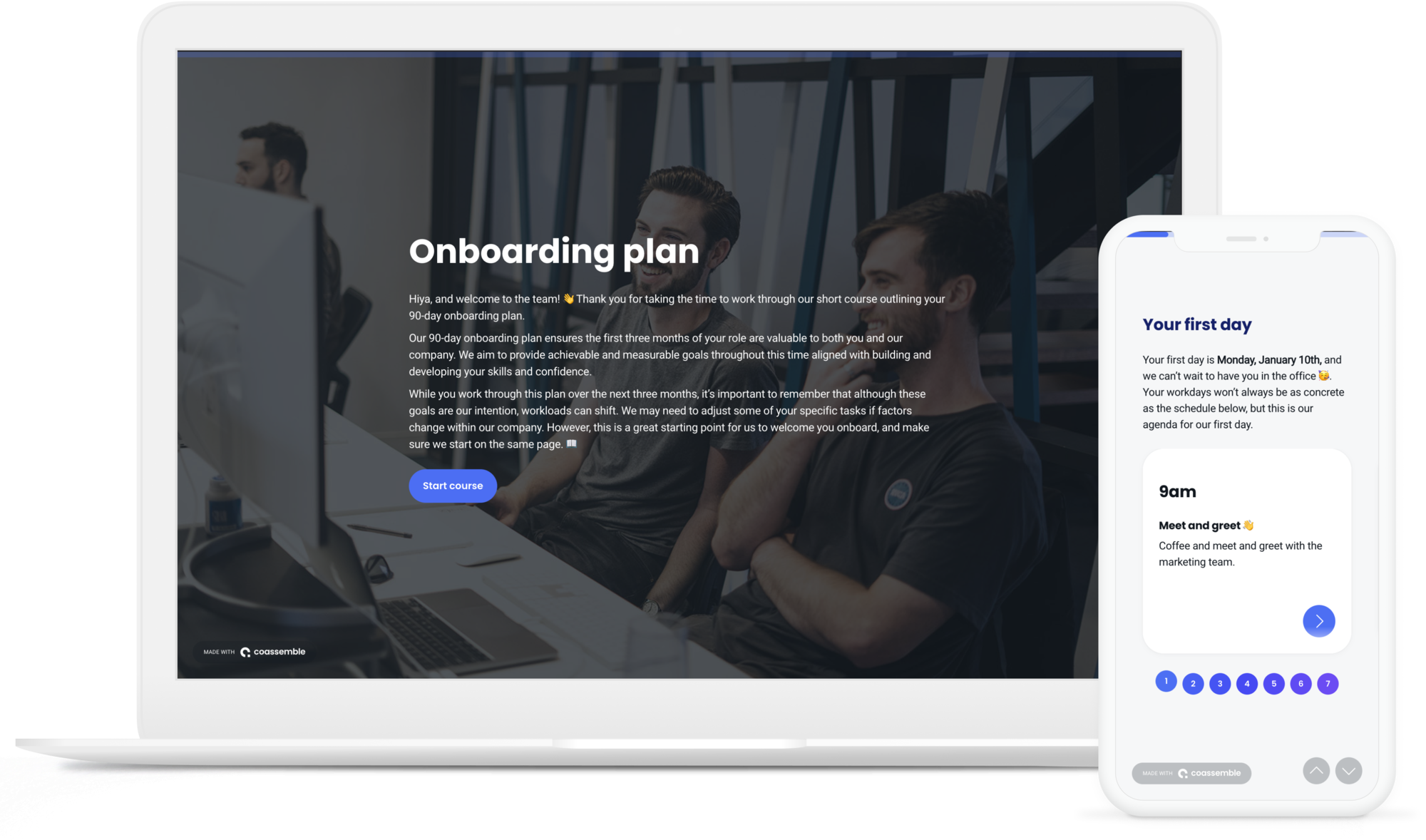 Onboarding plan template