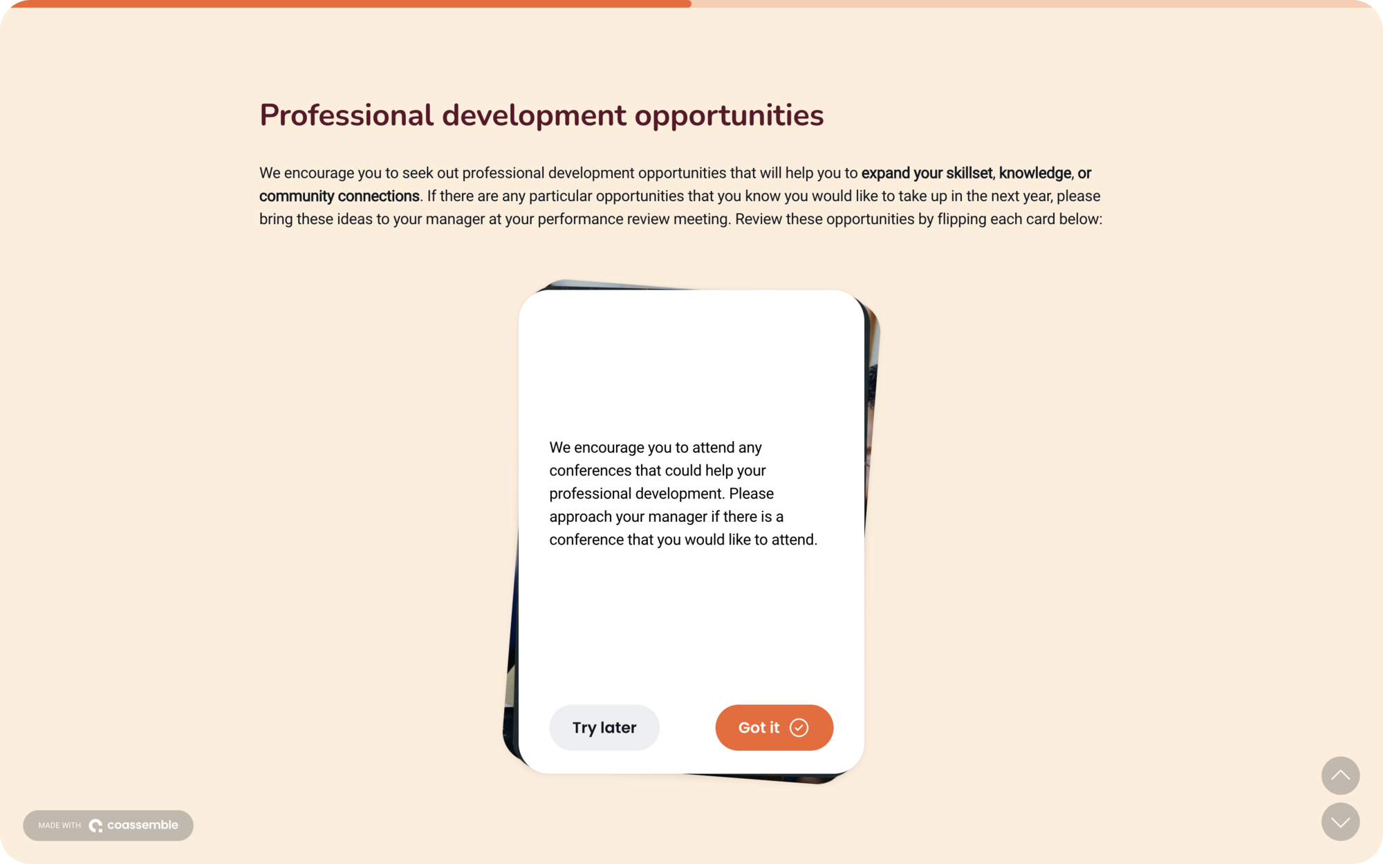 Employee performance review template