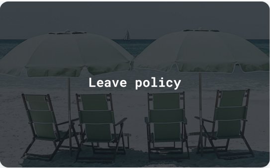 Leave policy