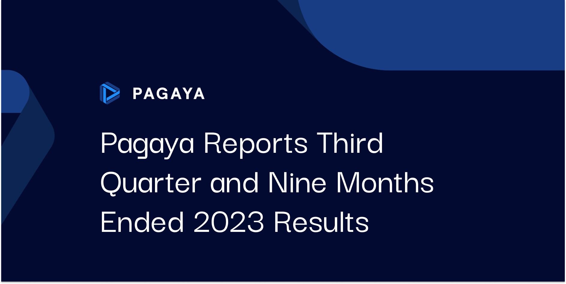"Pagaya Reports Third Quarter and Nine Months Ended 2023 Results"