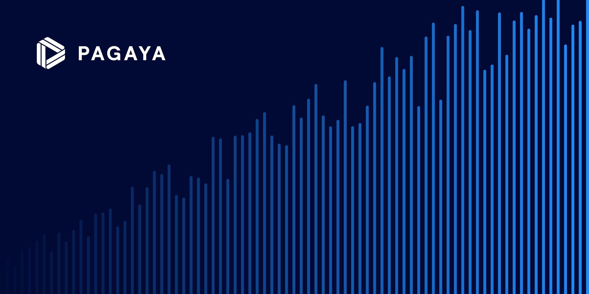 "Pagaya Announces Timing of First Quarter 2023 Earnings Release white text on blue background with bar graph"