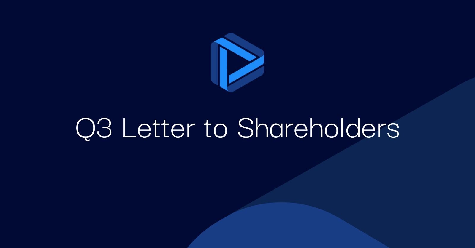 "Letter to Shareholders Q3 2024"