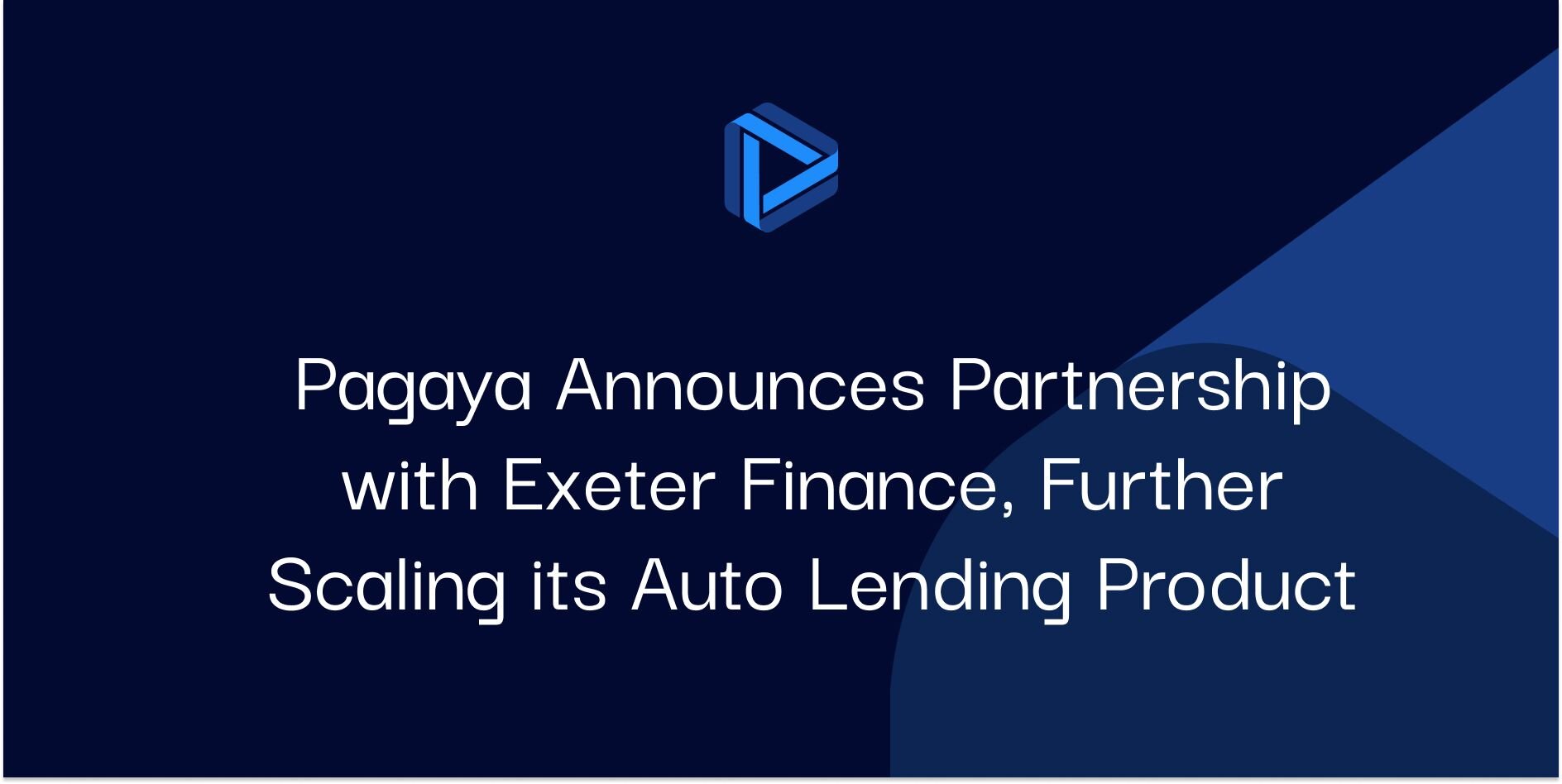 "Pagaya Announces Partnership with Exeter Finance, Further Scaling its Auto Lending Product"