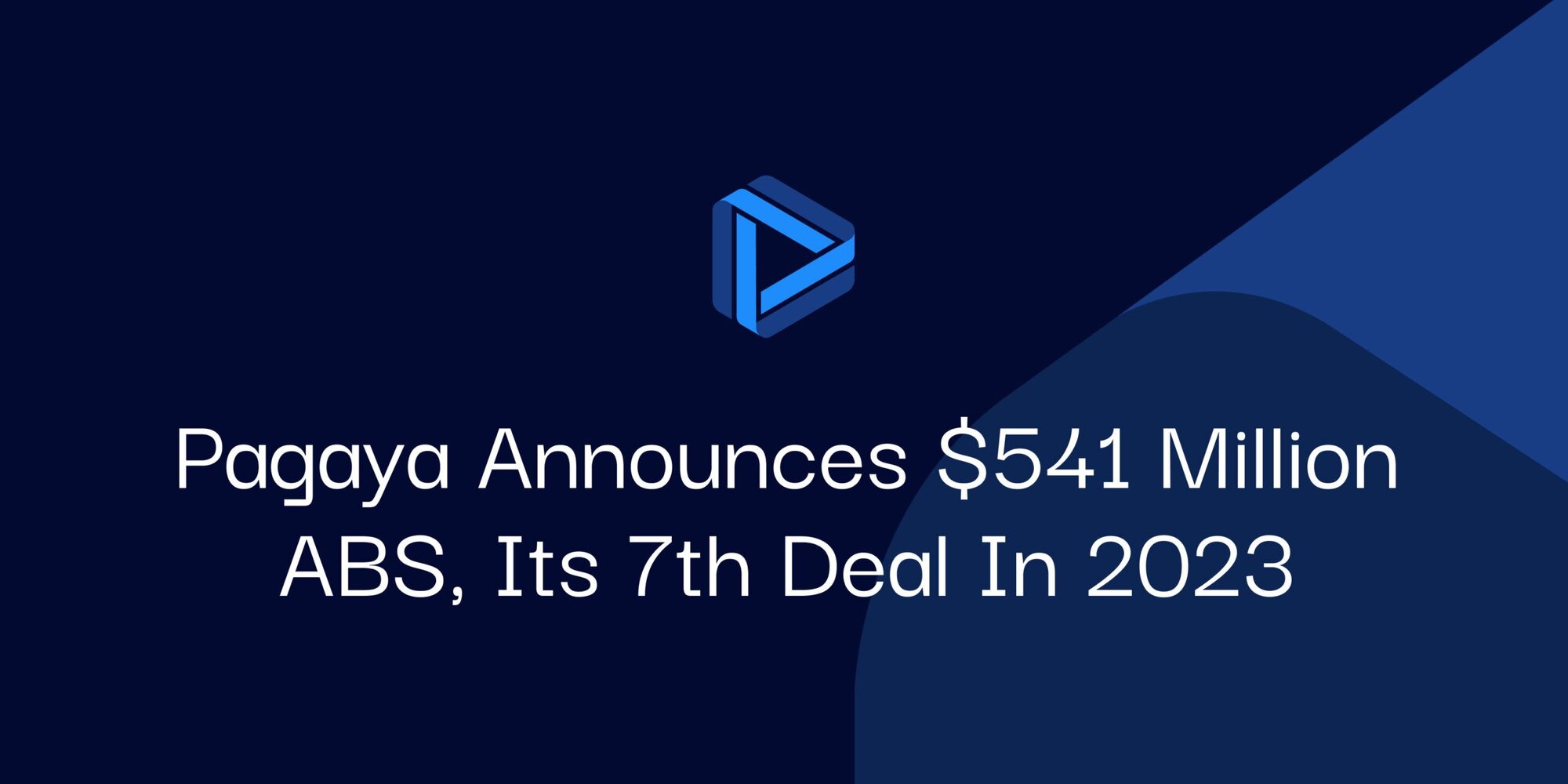 "Pagaya Announces $541 Million ABS, its 7th Deal in 2023"